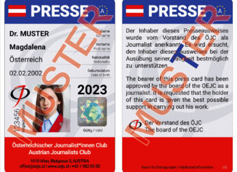 Modernisierter ÖJC-Presseausweis 2023