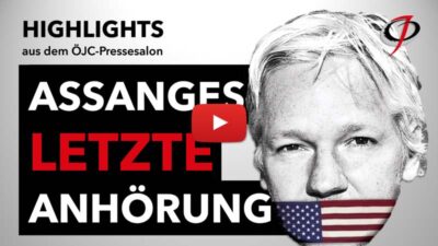 Assange, letzte Anhörung, Talkrunde im ÖJC