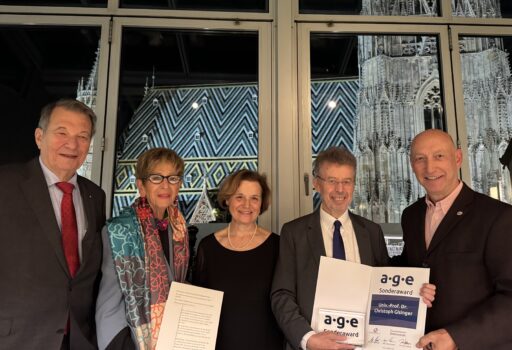 a.g.e-Sonderaward an Prof. Gisinger (2.v.r.)