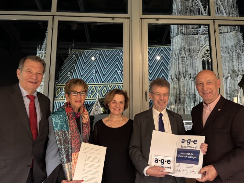 a.g.e-Sonderaward an Prof. Gisinger