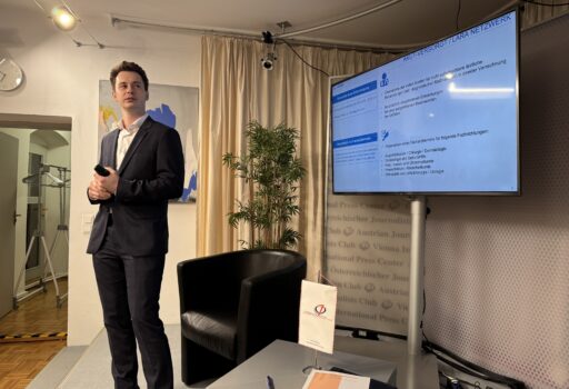 Alexander Filipich von der UNIQA-Versicherung im ÖJC