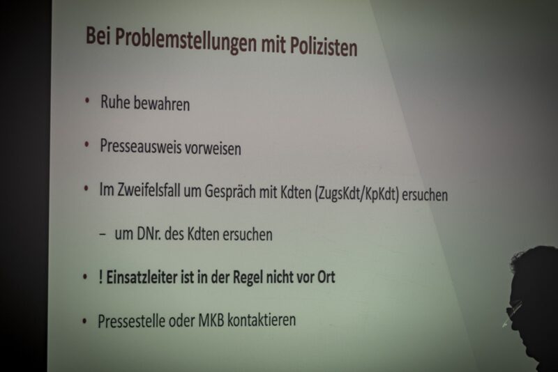 Verhaltensregeln für Journalisten