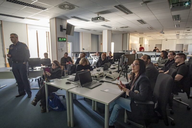 ÖJC-Teilnehmer am LPD-Sicherheitsseminar