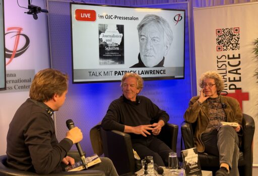 Talk mit P. Lawrence und Übersetzerin