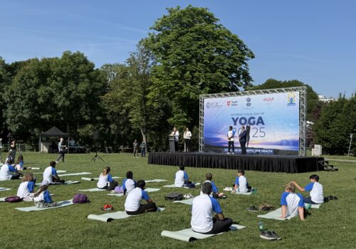 ÖJC beim Yoga-Tag
