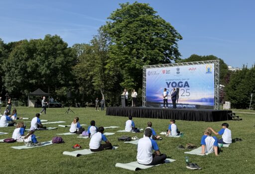Yoga-Tag im Prater