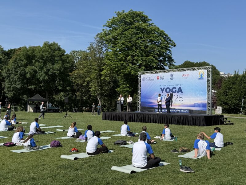 ÖJC beim Yoga-Tag