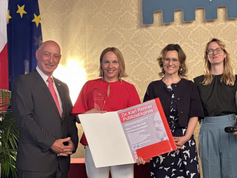 Dr. Karl Renner Publizistikpreis an Tiba Marchetti